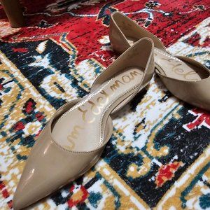 Sam Edelman nude patent leather flats